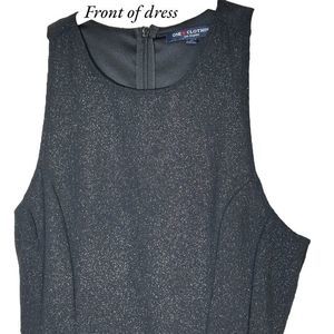 One Line Clothing of Los Angeles.  Black sparkly dress with a t-back. Size: S
